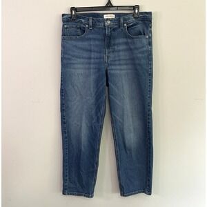 Lucky Brand Women's Size 14/32 Boy Mid-rise (12") Relaxed Straight Leg